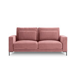 Sofa (wall) interieurs 86 pink, velvet, black metal