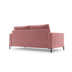 Sofa (wall) interieurs 86 pink, velvet, black metal