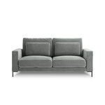 Sofa (wall) interieurs 86 light grey, velvet, black metal