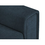 Диван-кровать (elodie) интерьер 86 темно-синий, структурная ткань