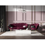 Dīvāns (varenne) interieurs 86 violets, samts, zelta metāls