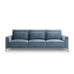 Sofa (wall) interieurs 86 blue, velvet, black metal