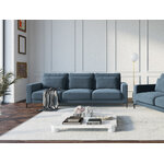 Sofa (wall) interieurs 86 blue, velvet, black metal