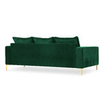 Sofa (triomphe) interieurs 86 bottle green, velvet, gold metal