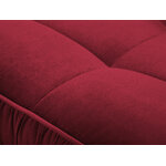 Sofa (triomphe) interieurs 86 red, velvet, black chrome metal