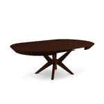 Extendable table (ariel) interieurs 86 dark oak veneer, wood, 76x120x120
