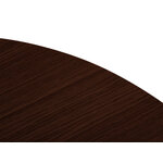 Extendable table (ariel) interieurs 86 dark oak veneer, wood, 76x120x120
