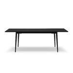 Extendable table (claude) interieurs 86 black oak veneer, wood, 74x80x120
