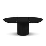 Extendable table (orla) interieurs 86 black oak veneer, wood, 76x130x130
