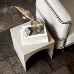 Beige metalli design sohvapöytä kaari (kristina dam) ehjä
