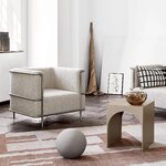 Beige metalli design sohvapöytä kaari (kristina dam) ehjä