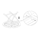 Massiivipuinen puutarhakalustesarja 5-osainen kenia (venture design)
