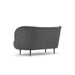 Sofa (gvazdikinė) mazzini sofos tamsiai pilka, boucle, juodo metalo