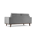 Velvet sofa (hebe) mazzini sofas grey, velvet