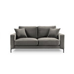 Sofa &quot;venus&quot; light grey, velvet