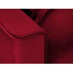 Dīvāns gulta (cartadera) mazzini dīvāni sarkans, samts, zelta metāls