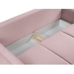 Dīvāns gulta (cartadera) mazzini dīvāni lavandas, samta, zelta metāls