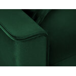 Sofa bed (cartadera) mazzini sofas bottle green, velvet, gold metal