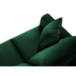 Sofa bed (cartadera) mazzini sofas bottle green, velvet, gold metal