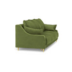 Vuodesohva (freesia) mazzini sohvat vihreä, sametti, kulta metalli