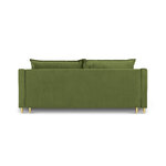 Vuodesohva (freesia) mazzini sohvat vihreä, sametti, kulta metalli