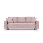 Sofa-lova (cartadera) mazzini sofos levandų, aksomo, juodo chromo metalo