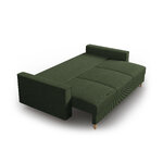 Sofa-lova (cartadera) mazzini sofa butelis žalia, aksomo, natūralaus buko medienos