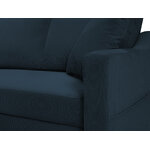 Sofa bed (rose) mazzini sofas dark blue, velvet, natural beech wood