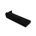 Sofa &#39;vanda&#39; black, velvet, black plastic, left