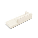 Sofa &#39;vanda&#39; light beige, chenille, black plastic, better