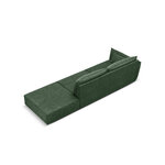 Sofa &#39;vanda&#39; bottle green, chenille, black plastic, better