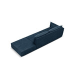 Sofa &#39;vanda&#39; deep blue, chenille, black plastic, better