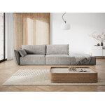 Sofa &#39;vanda&#39; light grey, chenille, black plastic, better