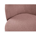 Sofa (clove) mazzini sofas pink, boucle, black metal