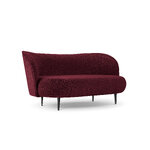 Sofa (clove) mazzini sofas bordeaux, boucle, black metal