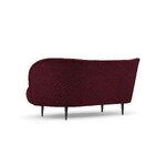 Sofa (clove) mazzini sofas bordeaux, boucle, black metal