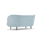 Sofa (clove) mazzini sofas light blue, boucle, black metal