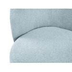 Sofa (clove) mazzini sofas light blue, boucle, black metal