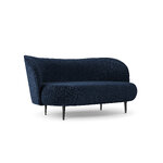 Sofa (clove) mazzini sofas dark blue, boucle, black metal