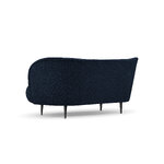 Sofa (clove) mazzini sofas dark blue, boucle, black metal