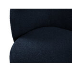 Sofa (clove) mazzini sofas dark blue, boucle, black metal