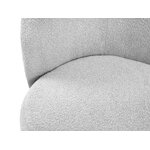 Sofa (clove) mazzini sofas light gray, boucle, black metal