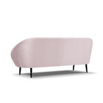 Velvet sofa (petale) mazzini sofas lavender, velvet, black beech wood