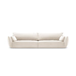 Sofa &#39;vanda&#39; light beige, velvet