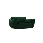 Armchair &#39;vanda&#39; bottle green, velvet