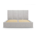 Bed (juniper) mazzini sofa light gray, velvet, 104x150x208