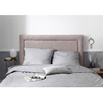 Headboard (primevere) mazzini sofas pink 2, structured fabric, 120x10x140