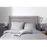 Sängynpääty (primevere) mazzini sohvat harmaa 2, strukturoitu kangas, 120x10x140