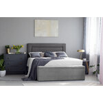 Sängynpääty (primevere) mazzini sohvat tummanharmaa 2, strukturoitu kangas, 120x10x140
