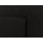 Sängynpääty (primevere) mazzini sohvat musta 2, strukturoitu kangas, 120x10x140
